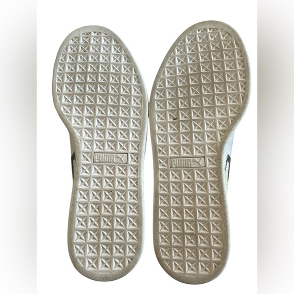 Puma Suede Lace Up Womens Beige Sneakers Shoes w/ color blocking sz 8.5 - Picture 3 of 7